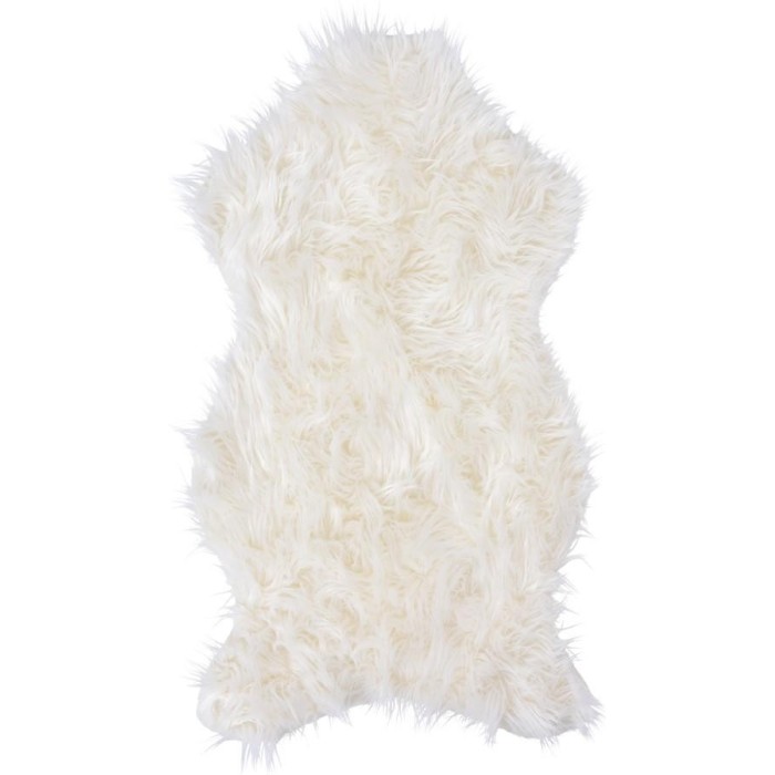 TAPPETO FINTO PELO 50X90 BIANC